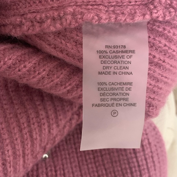 Elie Tahari Pink Cardigan with Crystal Accents - Picture 4 of 4